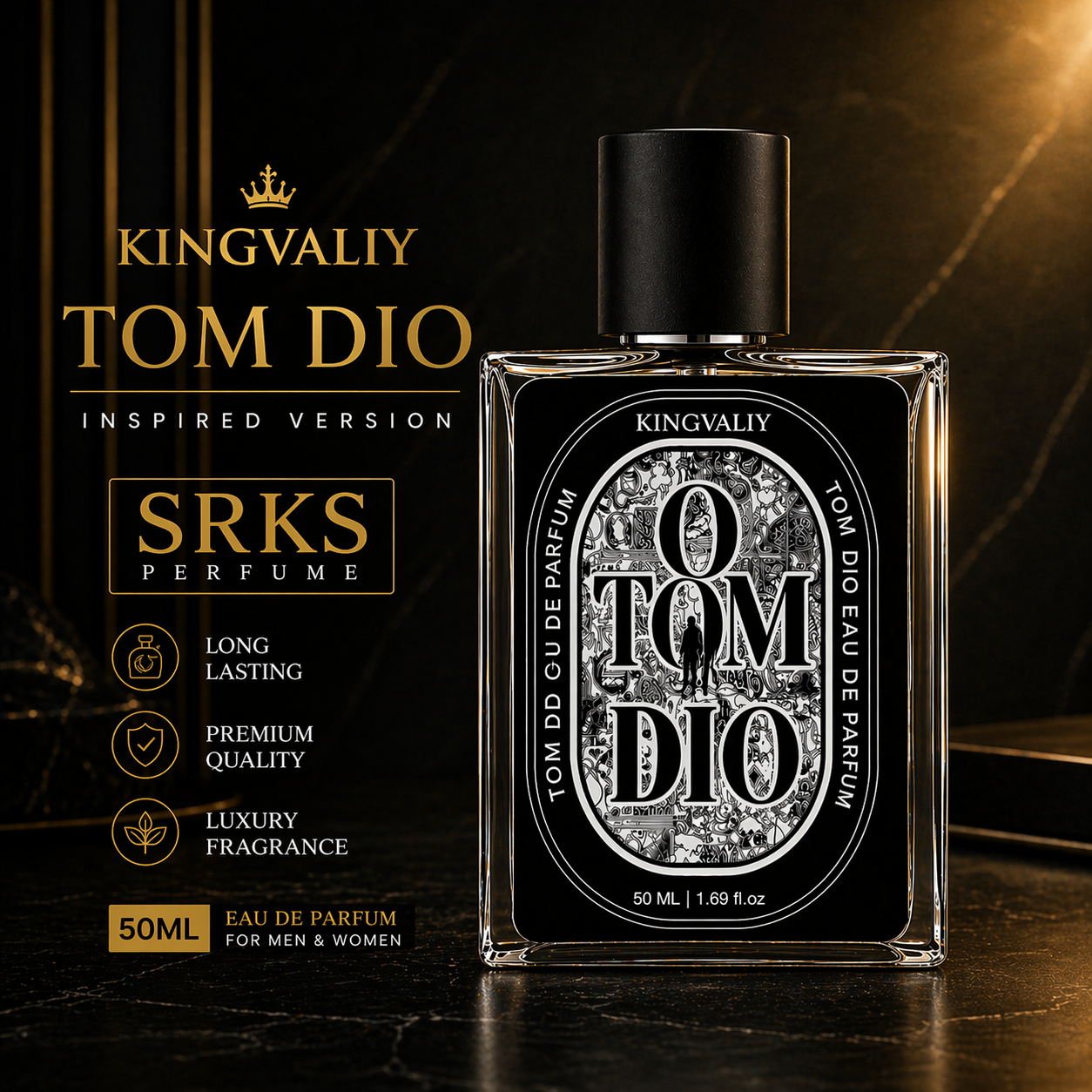 KINGVALIY SRKS Tom Dio Eau de  parfum 50ML